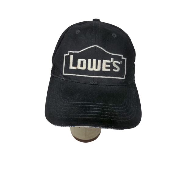 Lowe's Customer Focused Slideback Employee Hat Embroidered Logo Black - Picture 1 of 11